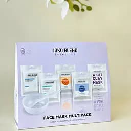 Уцінка. Набір для догляду за обличчям Joko Blend Face Mask Multipack: маска гідрогелева 2 ш. x 20 г + альгінатна маска 2 ш. x 20 г + глиняна маска 20 г   - мініатюра 4