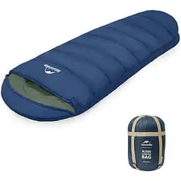 Спальник Naturehike MJ 600 (CNK2300SD014) -5°C з капюшоном - темно-блакитний - мініатюра 3
