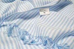 Рушник Lotus Home Pestemal - Argosa stripe 85x175 light-blue блакитний - мініатюра 3