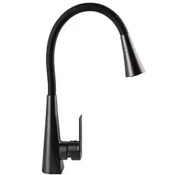Змішувач Globus Lux NIAGARA GLN-0203SM-GP одноричажний поворотний для кухні графіт чорний з системою швидкого монтажу - мініатюра 5
