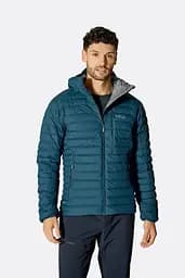 Чоловічий пуховик Rab Microlight Windstopper Hoody M Синій - мініатюра 3
