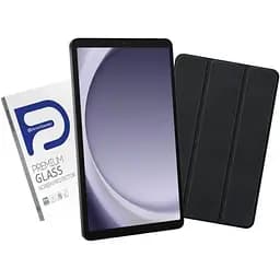 Планшет Galaxy Tab A9 (LTE), Graphite, 8.7" (1340x800, TFT), MediaTek Helio G99 (8 ядер), 8Gb, 128Gb, microSD (до 1Tb) + захисне скло та чохол-книжка (SM-X115NZAESEK)
