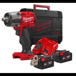 Гайковерт акумуляторний безщітковий 1/2'' MILWAUKEE, M18 FMTIW2F12-502Х, 881Нм, з кільцем - мініатюра 2