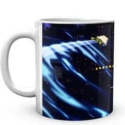 Кружка GeekLand Blue Exorcist синяя Экзорцист Рин BE 02.05 330 мл белая