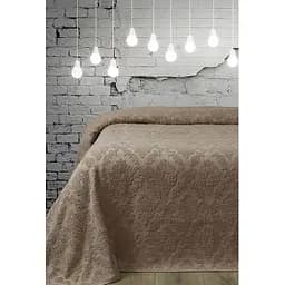 Простыня Lotus Crown махровая 200х220 см кофейная 000164532