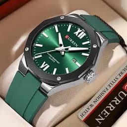 Чоловічий наручний годинник Curren Original (Green) - мініатюра 3