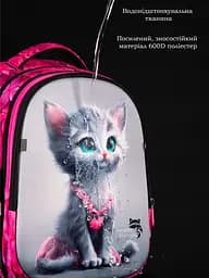 Ортопедичний шкільний рюкзак School Standard 6 в 1 для дівчинки 570 гр 20 літрів Сірий з рожевим - мініатюра 10
