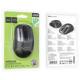 Бездротова миша Hoco GM28 2.4G Business Wireless Mouse Black Metal Grey - мініатюра 6