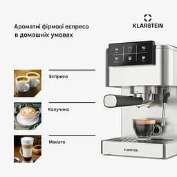 Кавоварка Klarstein SteelPresso Touch (10046501) - мініатюра 7