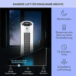 Повітроохолоджувач Klarstein Skyscraper Ice 4-in-1 (10028303)  - мініатюра 3
