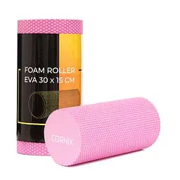 Масажний ролик Cornix EVA+ 30 x 15 см (валик, ролер) XR-0298 Pink