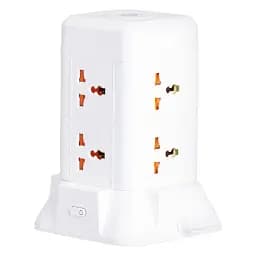 Сетевой фильтр-удлинитель Yiwu HP-5-1 TOWER B22 2.8 м 6 розеток 3USB + 1PD белый 