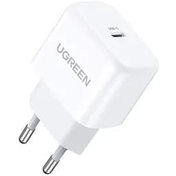 Адаптер зарядный блок питания Ugreen CD241 Mini Type-C 20W PD белый