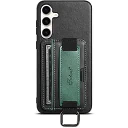 Чохол Epik шкіряний Wallet case and straps для Samsung Galaxy S24+ Чорний/Black