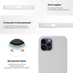 Чехол-накладка силиконовый противоударный для Apple iPhone 13 Pro Max, панель с защитой всего корпуса, софт-тач, nectarine, ArmorStandart (ARM62150) - мініатюра 2