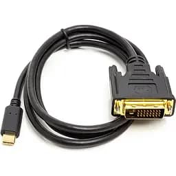 Перехідник PowerPlant USB Type-C 3.1 to DVI (24+1) (M) 1.0m (CA912124)