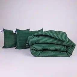 Набір MirSon №1020 Сolor Fun Line Stripe Emerald Tencel 172 х 205 см смарагдовий (2200010876055)