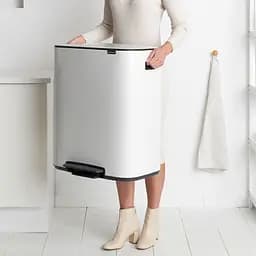 Бак для сміття Brabantia Bo з педаллю 2x30 л білий (211447) - мініатюра 6