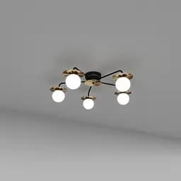 Стельовий світильник SV0027-5P BK+GD