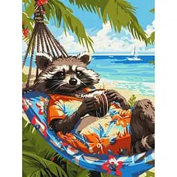 Картина по номерам "Тропічний відпочинок" ©art_selena_ua KHO6652, 30х40 см