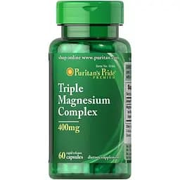 Пиколинат хрома Puritan's Pride Triple magnesium complex 400 мг 60 капсул