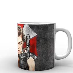 Кружка GeekLand Resident Evil Обитель злая элис на фоне лого RE.02.015 330 мл белая