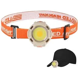 Фонарь налобный CY-2026-В-COB LED Белый Красный Голубой аккумуляторный USB Type-C Box