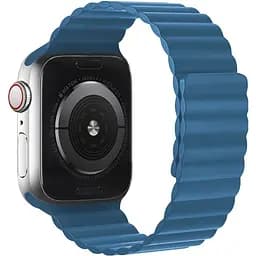 Ремешок силиконовый Hoco iWatch WA07 magnetic 42/ 44/ 45/ 49 mm синий