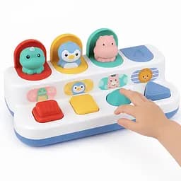 Развивающая игрушка "Выскакуйчики" (Pop-up Animals) Интерактивная pop-up игрушка с животными | развивающая игра для детей 1+ 