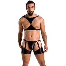 Комплект мужской Passion 047 SET ARON XXL/XXXL черный