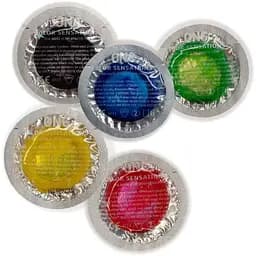 Презервативи One Color Sensations різнокольорові 5 шт. (ROZ6400229459) - мініатюра 2