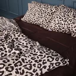 Наволочка MirSon Сатин Leopard Chic 50х70 см шоколадна (2200011122175) - мініатюра 3
