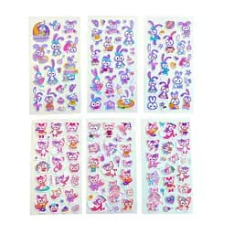 Наклейки детские 6 дизайнов 12 шт. (762862ML)