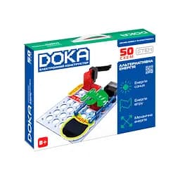 Конструктор електронний DOKA "АЛЬТЕРНАТИВНА ЕНЕРГІЯ" (50 схем) DOKA D70711 - мініатюра 1