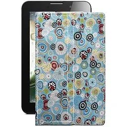 Чехол StatusCASE из экокожи для планшета Lenovo IdeaTab A3000 Круги-цветные