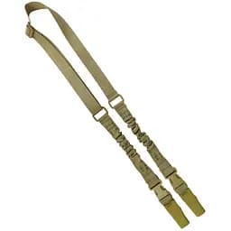 Ремінь для зброї двоточковий Kombat UK Double Point Bungee Sling койот (1000-kb-dpbscoy)