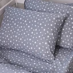 Комплект постільної білизни MirSon Фланель 012 Grey Stars сімейний 160x220 см (2200009653155) - мініатюра 8