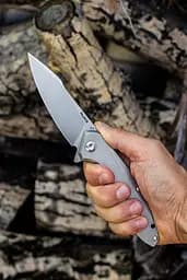 Ніж cкладний Ruike P128-SF, Сріблястий - мініатюра 10