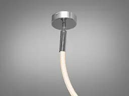 Люстра стельова LED Diasha 9610-2000CH Шланг, 22Вт, 3200K, хром, для коридору, вітальні, кухні - мініатюра 4