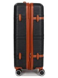 Валіза середня M ABS-пластик Worldline Airtex 629 67×45×27см 74л Чорна - мініатюра 6