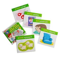 Навчальні картки "Вивчаємо займенники ОН,ОНА,ВОНО,ВОНИ" Ранок 10109168, 15 карток - мініатюра 5