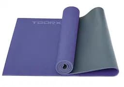 Коврик спортивный Toorx Yoga PVC 173 х 60 х 0,6 см для йоги и фитнеса Viola/Antracite (MAT-177)