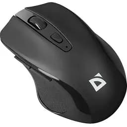 Мышь беспроводная Defender Prime MB-053 черный USB оптическая сенсор PixArt 3065 800-1600 dpi 5 кнопок 1xAA (52053)