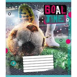 Зошит учнівський "М'яч" 012-510027C-4 в косу лінію, 12 аркушів