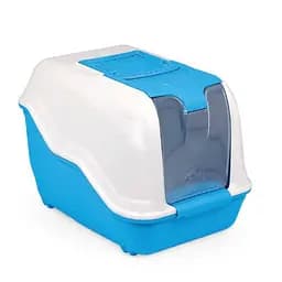 Туалет-бокс для кошек с фильтром MPS NETTA MAXI BLUE 66 x 49 x 50 см