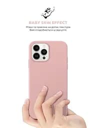 Силиконовый чехол для Apple iPhone 15 Pro Max, ICON2 Case, розовый, противоударный, панель, защита всего корпуса, матовая поверхность Soft Touch, выступает над дисплеем, совместим с защитными стеклами и пленками, с микрофиброй, ArmorStandart (ARM70533) - мініатюра 8