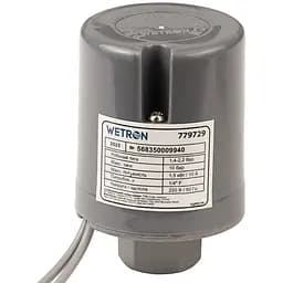 Реле тиску Wetron 1.5кВт 1.4-2.2 бар циліндр (гайка) (779729)