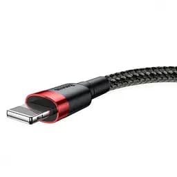 Кабель Baseus Cafule Lightning 2.4A (1m) red/black (CALKLF-B19) - мініатюра 5