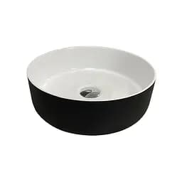 Раковина Adamant Arena New Ø36 см black/white glossy 100003194, Чорний