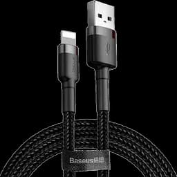 Кабель Baseus Cafule Cable USB for Lightning Gray/Black 2 m (CALKLF-CG1) [73378]